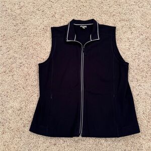 T by Talbots Navy Knit Vest